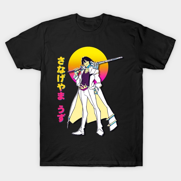 Uzu Sanageyama Kill la Kill  Anime Retrowave T-Shirt by BurrolaDiore89